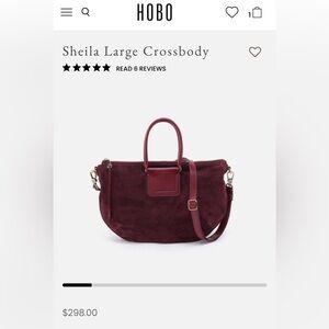 HOBO Sheila Large Crossbody Bag - Deep Red